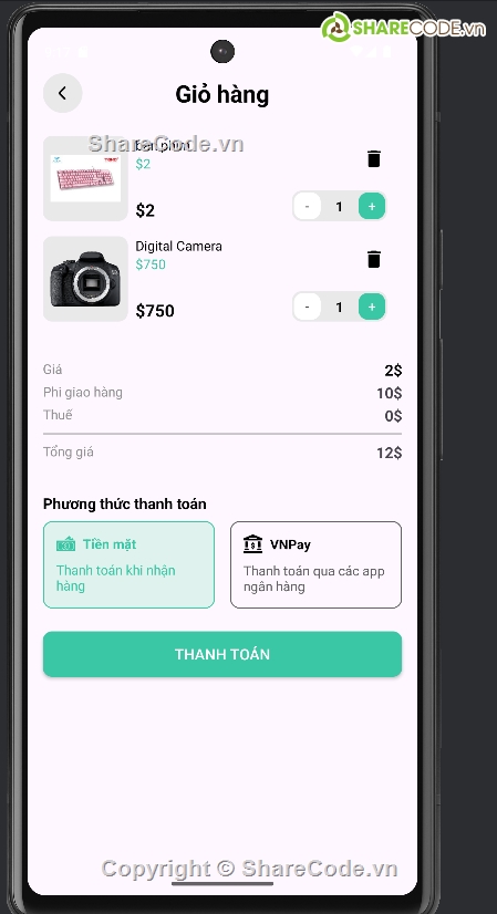 đồ án bán hàng,Đồ án,ứng dụng android